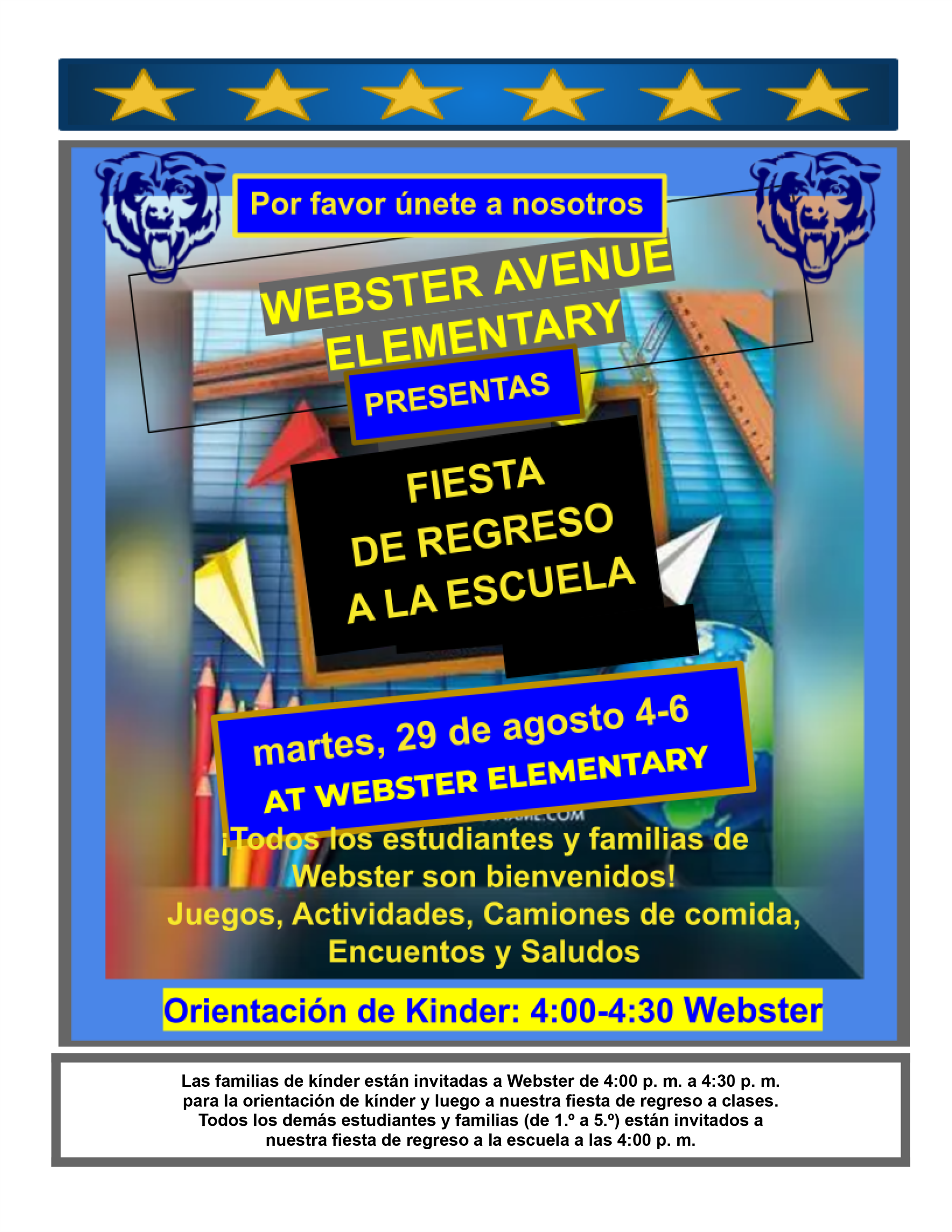 Webster Ave. Back2School Bash ES